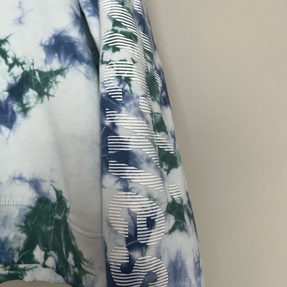 Green and Blue Tie Dye Dickies Hoodie - Picture 3 of 6